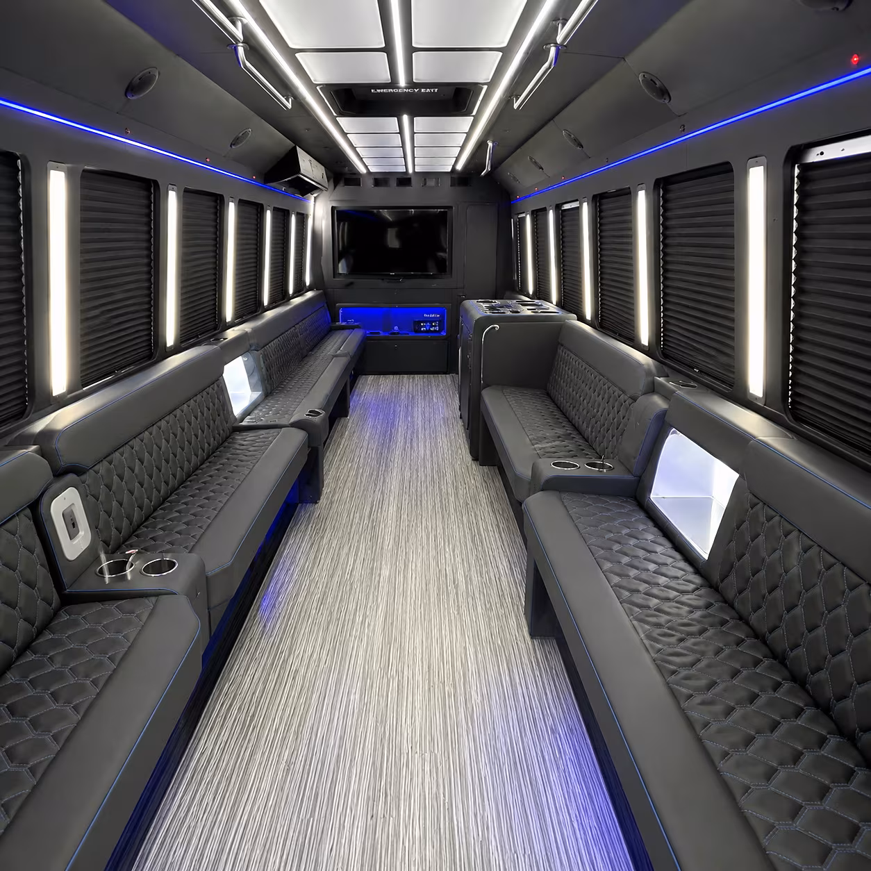 motorcity casino hotel party bus rental