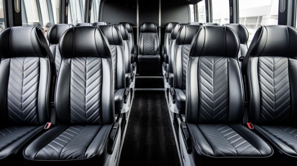 25 passenger minibus inside southfield
